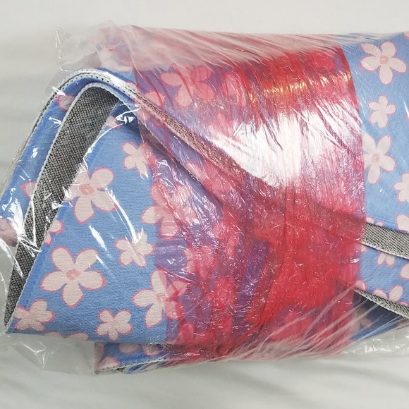 BOHO FLORAL BLUE and PINK Area Rug by Terri Ellis - Picture 4 of 4